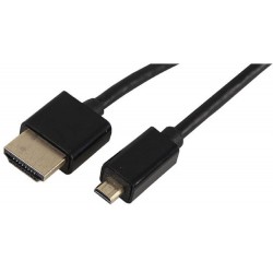 Pro Signal PSG04068 HDMI A Plug  Micro HDMI D Plug  2m  Black