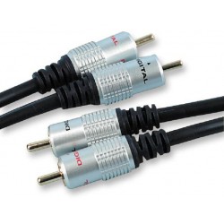 Pro Signal(JR9502/10M) Phono (RCA) Plug  x 2  10m  Black