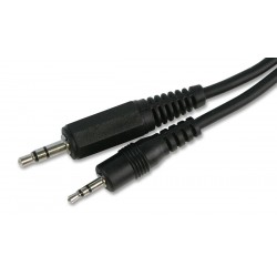 Pro Signal(PSG03107) 3.5mm Stereo Jack Plug  2.5mm  1m  Black