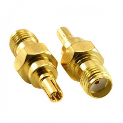 Golden SMA Female To CRC9 Adapter