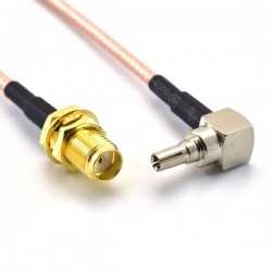 RF Adapter 20cm Cable SMA female To CRC9 male Right angle