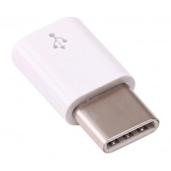Raspberry Pi 4 USB Adapter  Female Micro USB To Male USB-C  White