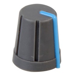 Multicomp Pro (CR-R4-3) Knob  D Shaft  6 mm  Rubber with Plastic Insert