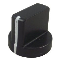 Mentor (5581.4631) Knob  Round Shaft  4 mm  Aluminium  Pointer  17.4 mm