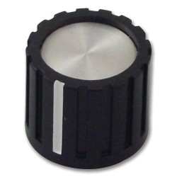 Multicomp Pro (CF-X1-M-T18) Knob  Round Shaft  6 mm  Plastic