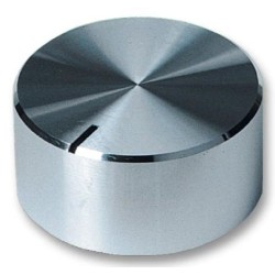 Multicomp Pro (29S-2D) Knob  Round Shaft  6.35 mm  Aluminium