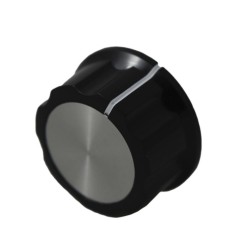 Multicomp Pro (CF-X2-M-S(6.4)E) Knob  Round Shaft  6.4 mm  Plastic