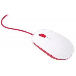 Raspberry Pi Mouse  Red/White  Wired