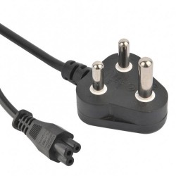 SA Plug IEC 60320 C5 to Laptop Mains Clover Type Cloverleaf Power Cable