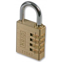 Kasp Security (K11040D) Padlock, Combination, Brass, 40mm