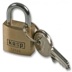 Kasp Security (K12520) 20mm Premium Brass Padlock 
