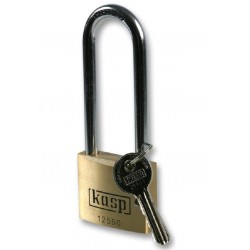 Kasp Security (K12550L80) Keyed Alike Long Shackled Premium Brass Padlock