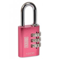 Kasp Security (K10530PIND) Padlock, Combination, Aluminium, 30mm, Pink