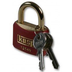 Kasp Security (K12440REDD) Brass Padlock with a Red Plastic Coating